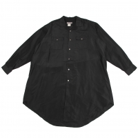  Yohji Yamamoto POUR HOMME Loose Fit Long Sleeve Shirt Black M