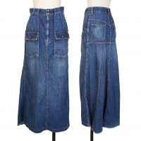  Hysterics Pocket Design Denim Skirt Blue Free