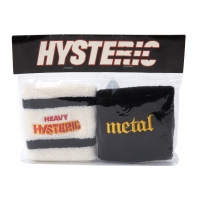  HYSTERIC GLAMOUR Embroidery Wrist Bands Black,White 