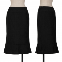  sunaokuwahara I.S. Wool Toro Skirt Black S