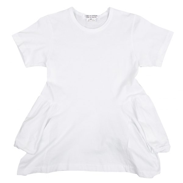 コムコム コムデギャルソンCOMME des GARCONS ポケットデザインTシャツ 白XS