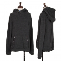  MARITHE + FRANCOIS GIRBAUD Check Piping Hoodie Grey S