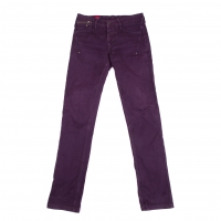  MARITHE + FRANCOIS GIRBAUD Zip Pocket Stitch Jeans Purple S