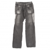  MARITHE + FRANCOIS GIRBAUD Cotton Linen Pants (Trousers) Charcoal S