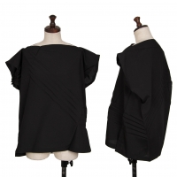  ISSEY MIYAKE 132 5. 2D Design pleated Shirt Black 2