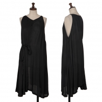  ANN DEMEULEMEESTER Sleeveless Wrap Dress Black 34