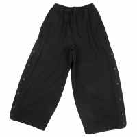  Y-3 Poly Side Slit Wide Track Pants (Trousers) Black XS