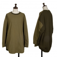  RISMAT by Y's Cotton Switching Side Pocket Sweat shirt Khaki-green 2