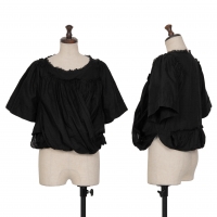  tricot COMME des GARCONS Folded Design Pleats Blouse Black M