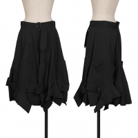  JUNYA WATANABE Wool Gaba Trench Coat Remake Skirt Black M