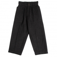  Plantation Cotton Wool Pocket Design Pants (Trousers) Charcoal M