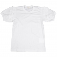  COMME des GARCONS Frill Puff Sleeves T Shirt White S