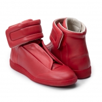  Maison Martin Margiela 22 Future High-Top leather Sneaker (Trainers) Red 40 1/2(About US 7.5)