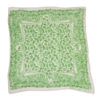  45R Leaf Pattern Handkerchief Green 