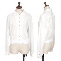  PRADA Rib Shirt Blouson White 40