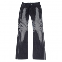  ISSEY MIYAKE A-POC Woven Design Jeans Navy 1