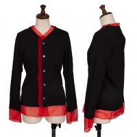  robe de chambre COMME des GARCONS Layered Cardigan Black,Red S-M