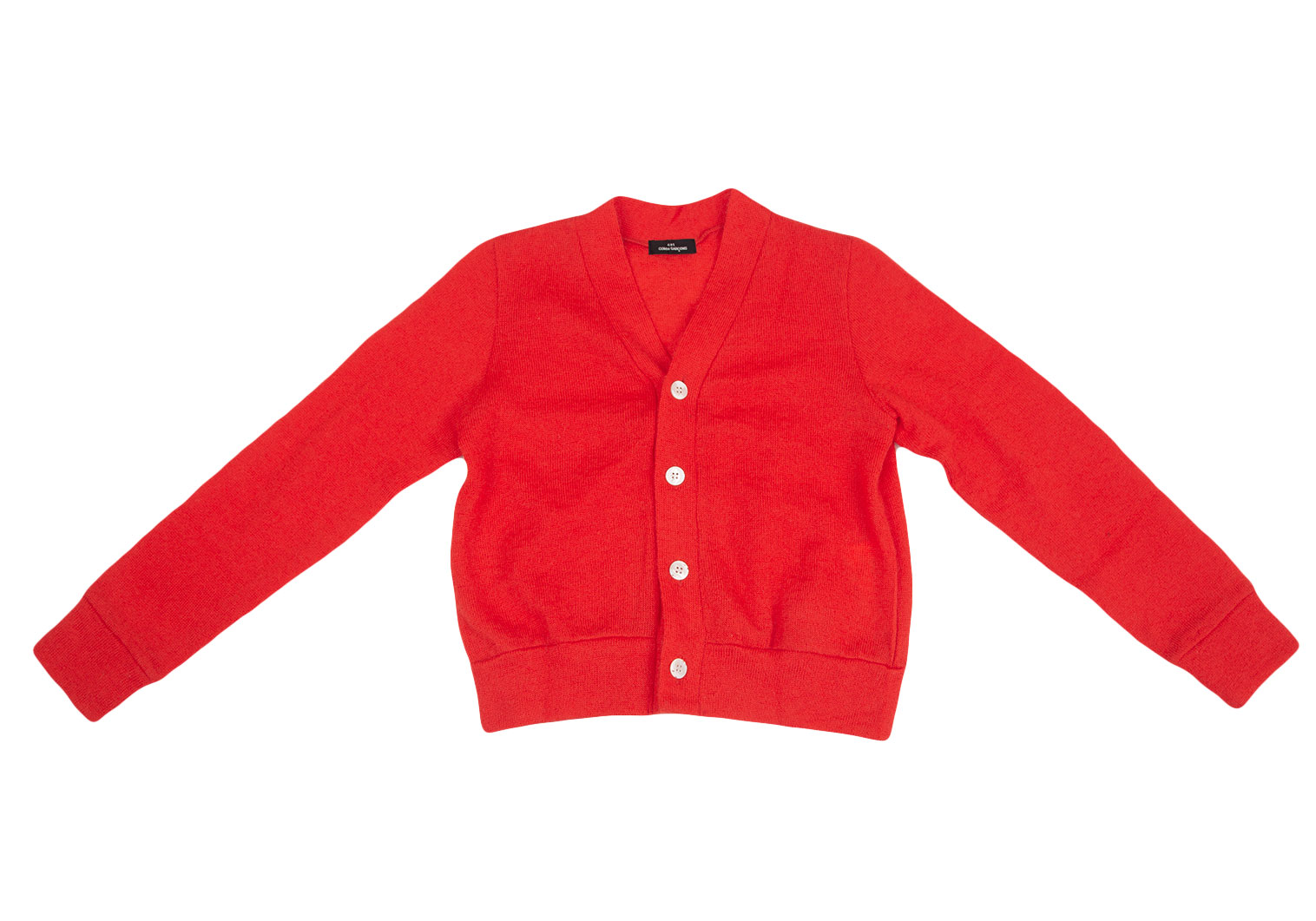 tricot COMME des GARCONS カーディガン -(M位) 赤ボタン袖丈