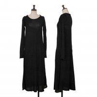  Y's Cotton Low Gauge Knit Dress Black S-M