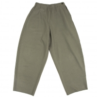  JURGEN LEHL Cut Off Hem Wool Knit Pants (Trousers) Khaki-green M