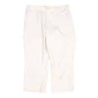  ISSEY MIYAKE HaaT Poly Stretch Cropped Pants (Trousers) White 2