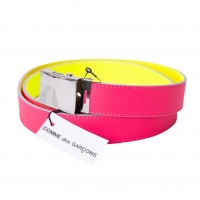  COMME des GARCONS Leather GI Belt Pink,Yellow 
