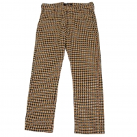  JUNYA WATANABE COMME des GARCONS Wool Check Knit Pants (Trousers) Navy,Yellow M