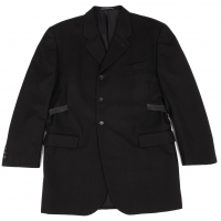  COMME des GARCONS HOMME Side Belted Wool Jacket Black M