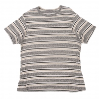  Yohji Yamamoto POUR HOMME Striped T-Shirt Grey 3
