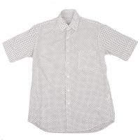  Yohji Yamamoto POUR HOMME Dot Printed Short Sleeve Shirt White 1