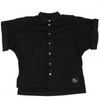  s'yte Cotton Jersey Wide Short Sleeve Shirt Black S