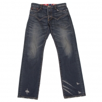  sunaokuwahara Tape Design Crash Jeans Indigo XS