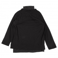  s'yte Layered Turtle Neck Long Sleeve T Shirt Black 3