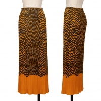  Unbranded Stripe Printed Skirt Orange 2-3