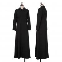  WXYZ Wool Blended Zipper-neck Dress Black S-M