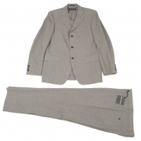  ISSEY MIYAKE MEN Wool Linen Jacket & Pants Grey 4 5