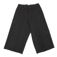  JURGEN LEHL Wool Linen Cropped Pants (Trousers) Black M