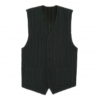  Unbranded Double Face Pleated Vest (Waistcoat) Forest green XL