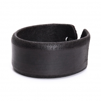  ISSEY MIYAKE A.POC INSIDE Leather Bracelet Black 