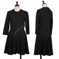  McQ Alexander McQUEEN Curve Zipper Dress (Jumper) Charcoal M