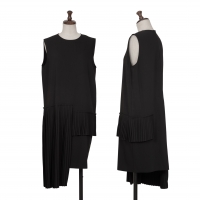  MM6 MAISON MARGIELA Pleats Swiching Dress Black 40