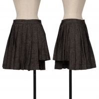  REGULATION Yohji yamamoto Pleated Skirt Like Shorts Black 2