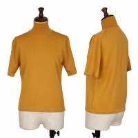  HIROKO BIS Cashmere blend Short Sleeve Knit (Jumper) Orange S-M