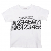  10 Corso Como COMME des GARCONS Rubber Number Print T Shirt White S