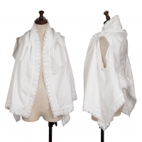  COMME des GARCONS Floral Embroidery Lace Docking Vest (Waistcoat) White M
