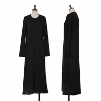  COMME des GARCONS Chiffon Layered Dress Black S-M