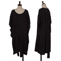  RAGNE KIKAS for Yohji Yamamoto Tuck Design Sleeveless Tunic (Jumper) Black 2