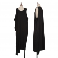  Y's Flap Design Cupra Sleeveless Dress Black 2