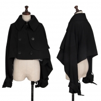  Yohji Yamamoto FEMME Wool Short Jacket Black 1