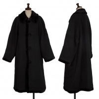  tricot COMME des GARCONS Material Switching Coat Black S-M